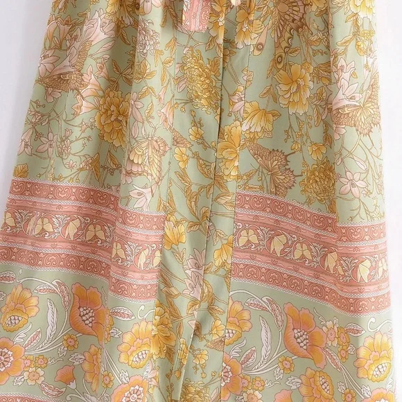 SOLD OUT Butterfly Fields Floral Pastel Casual Kimono Open Duster Wrap Coverup - Picture 11 of 11
